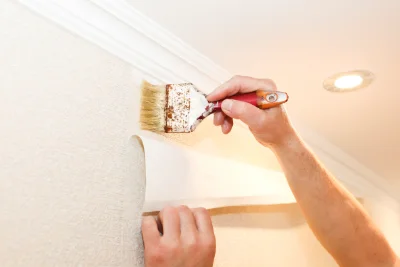 Pose de papier peint à la Roque-d'Anthéron — revêtements muraux et toiles de verre